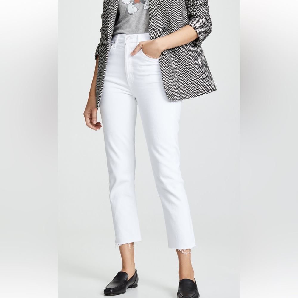 Agolde Women's White Ankle Jeans